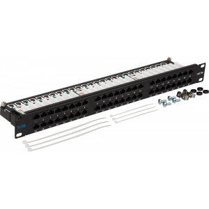TWT Patch panel, 24 port, UTP, cat. 5E, 1U